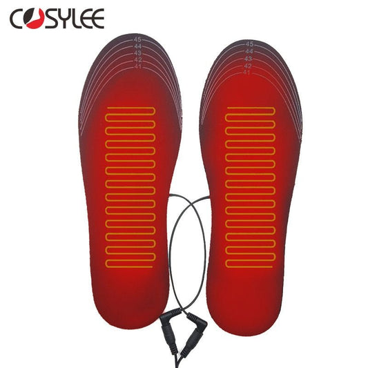 USB Heated Shoe Insoles Electric Foot Warming Pad Feet Warmer Sock Pad Mat Winter Outdoor Sports Heating Insoles Winter Warm