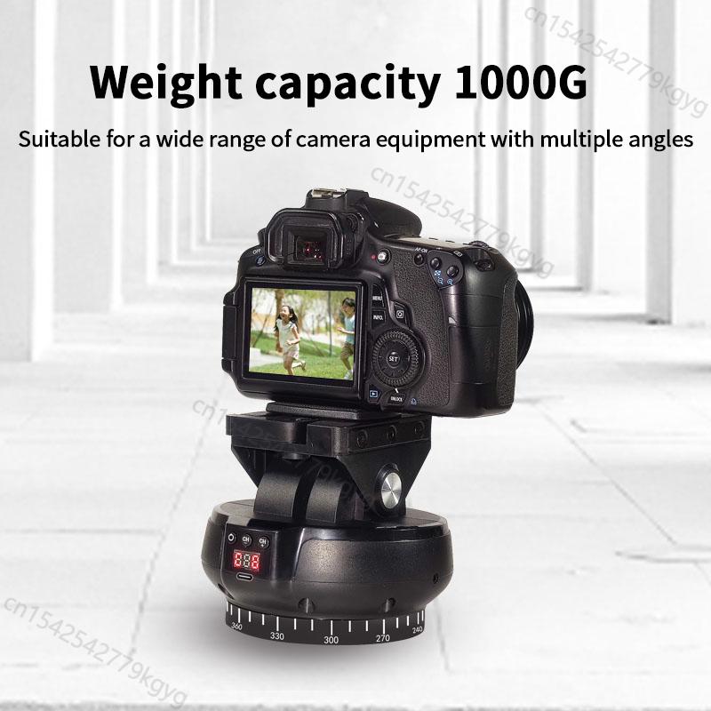 YT-1200 Auto Motorized Rotating Panoramic Head Remote Control Pan Tilt Video Tripod Head Stabilizer for Video Shooting